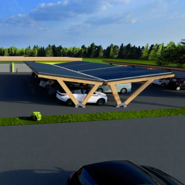 Carport Beispielfoto Photovoltaik